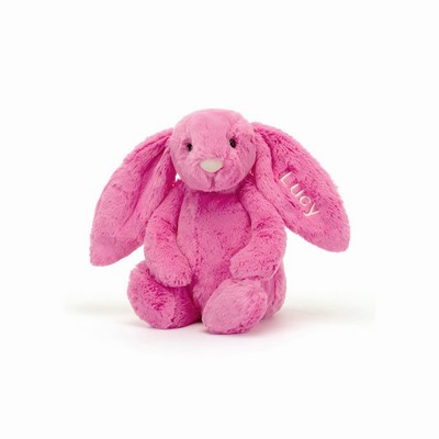 Jellycat Bashful Hot Pink Bunny Medium New Zealand | PASYC6459